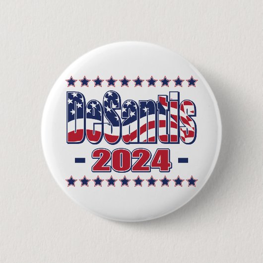 DeSantis-2024- Ronde Button 5,7 Cm (Voorkant)