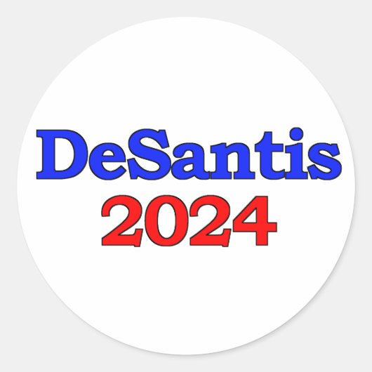 DeSantis 2024 Ronde Sticker (Voorkant)
