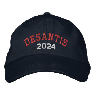 Desantis 2024 - rood wit blauw geborduurde pet