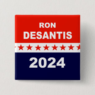 DeSantis 2024 Vierkante Button 5,1 Cm