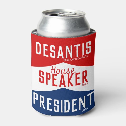 DeSantis 2024 Voorzitter van het Parlement Preside Blikjeskoeler (Blikje Voorkant)