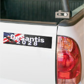 DeSantis 2028 Drapeau avec Sticker pare-chocs d'ai (Sur camion)