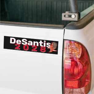 DeSantis 2028 met Flag Eagle Bumper Bumpersticker