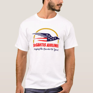 Desantis Airlines Funny Political Meme Ron Desanti T-shirt