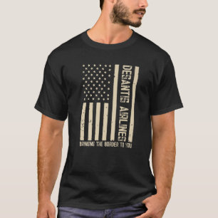 Desantis Airlines Funny Political Meme T S Mannen T-shirt