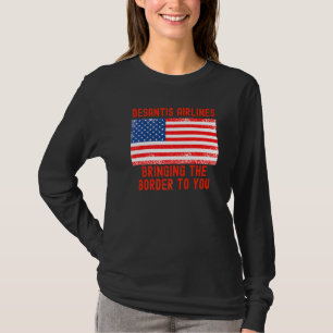 DeSantis Airlines Marthas Vineyard Meme Vlag van d T-shirt