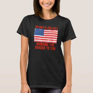 DeSantis Airlines Marthas Vineyard Meme VS-vlag T-shirt