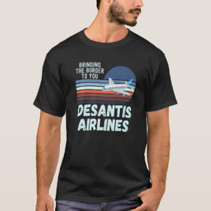 DeSantis Airlines Marthas Vineyard VS Zonsondergan T-shirt