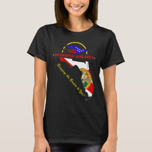 DeSantis Airlines-politiek thema Ron DeSantis 6 T-shirt