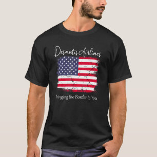 DeSantis Airlines-politiek thema Ron DeSantis Usa T-shirt