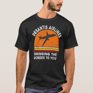 DeSantis Airlines T-shirt Funny Political Meme 