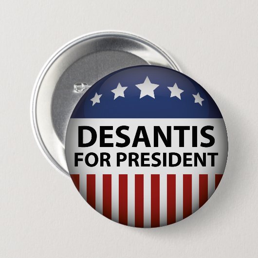 DeSantis voor President Ronde Button 7,6 Cm (Voorkant /achterkant)