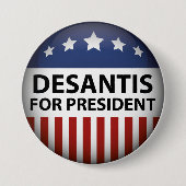 DeSantis voor President Ronde Button 7,6 Cm (Voorkant)