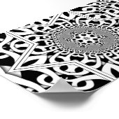 desaturatie nasynchronisch fractal poster (Hoek)