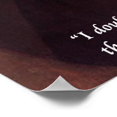 Descartes "I think therefore I am" Quote Poster (Coin)