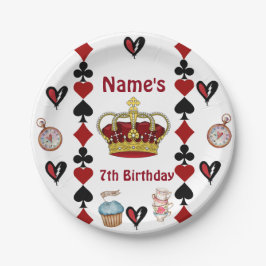descendants rise of red birthday party plates papieren bordje
