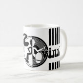 Descendez 2 vinyle musique funky mono mug (Devant droit)