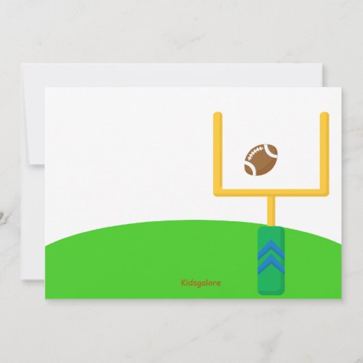 Descends ! Invitation d'anniversaire de l'équipe d (Dos)