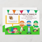 Descends ! Invitation d'anniversaire de l'équipe d (Devant / Derrière)