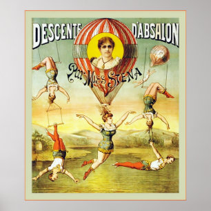Descente d'Absalon ~  Circus Poster