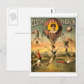 Descente d'Absalon par Miss Stena  Circus Briefkaart (Voorkant / Achterkant)