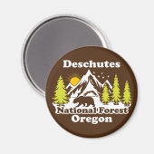  Deschutes Nationaal Bos Oregon Magneet (Voorkant / Achterkant)