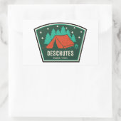 Deschutes National Forest Camping Rechthoekige Sticker (Tas)