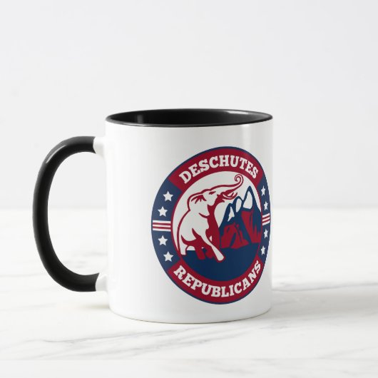Deschutes Republicans 2023 NEW Logo Coffee Cup Mok (Links)