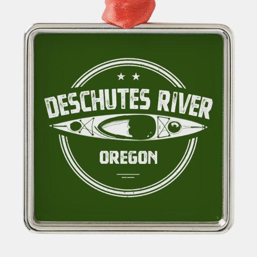 Deschutes River Oregon Metalen Ornament (Voorkant)