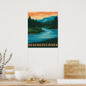 Deschutes River Oregon Poster (Keuken)