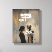 Desconectado (com frase) canvas afdruk (Voorkant)