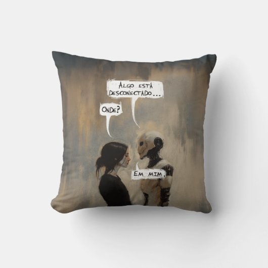 Desconectado (com frase) kussen (Voorkant)