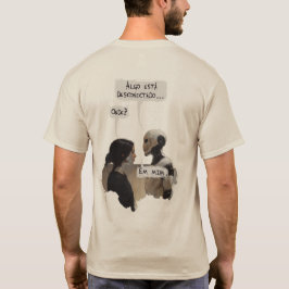 Desconectado (com frase) Verso T-shirt