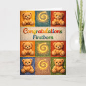 Description de la carte d'anniversaire d'ours en p (Devant)