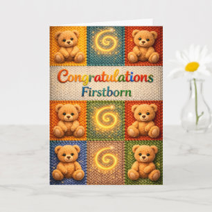 Description de la carte d'anniversaire d'ours en p