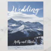 Description spéciale du menu de mariage. (Dos)