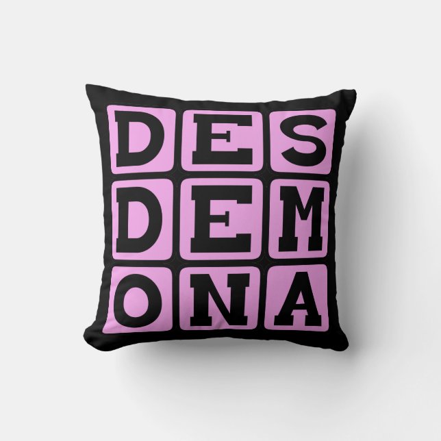 Desdemona, Othello Character Kussen (Voorkant)