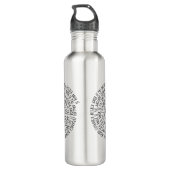 Desejos de Natal - Amor Fé Esperança Waterfles (Achterkant)