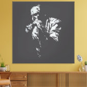 Desenho Charles Bukowski Canvas Afdruk (Insitu (Woonkamer))