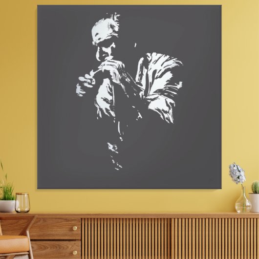 Desenho Charles Bukowski Canvas Afdruk (Insitu (Woonkamer))