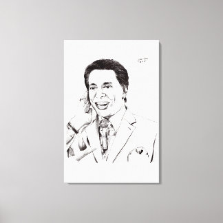 Desenho do Silvio Santos Canvas Afdruk