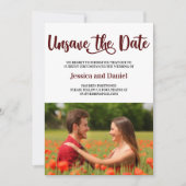 Désenregistrer la date avec la carte Mariage Photo (Devant)