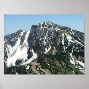Deseret piek - 11.031 voet; Stansbury Mountains Poster