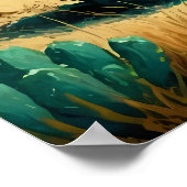 Désert Abstrait au bord de la mer Tableau de plage (Coin)