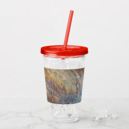 Desert Acrylic Pour Tumbler Acryl Drinkbeker
