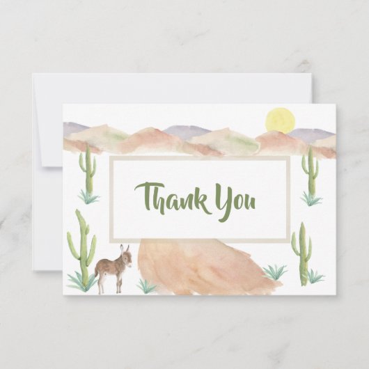 Desert Adventure commence Baby shower Merci (Devant)