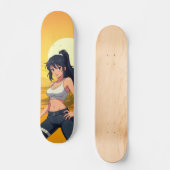 Désert Animé Japonais Skateboard (Voorkant)