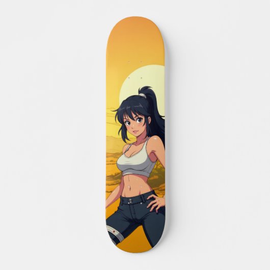Désert Animé Japonais Skateboard (Voorkant)