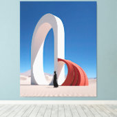 Desert Arcana: Spitsen van Reflectie Canvas Afdruk (Insitu (Houten vloer))