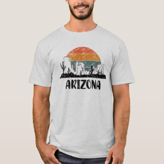 Desert Arizona Retro Sunset Mannen T-shirt